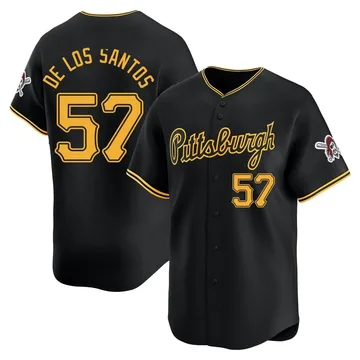 Yerry De Los Santos Men's Pittsburgh Pirates Limited Alternate Jersey - Black