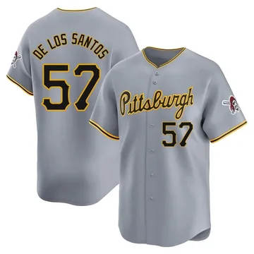 Yerry De Los Santos Men's Pittsburgh Pirates Limited Away Jersey - Gray