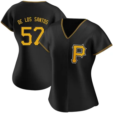 Yerry De Los Santos Women's Pittsburgh Pirates Authentic Alternate Jersey - Black