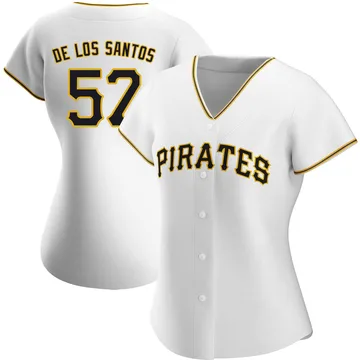 Yerry De Los Santos Women's Pittsburgh Pirates Authentic Home Jersey - White