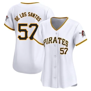 Yerry De Los Santos Women's Pittsburgh Pirates Limited Home Jersey - White