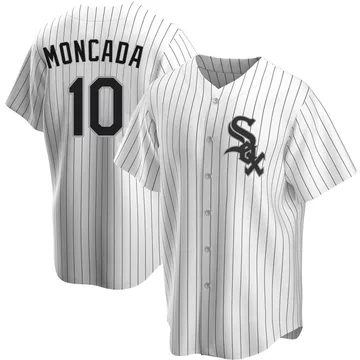 Yoan Moncada Men's Chicago White Sox Replica Home Jersey - White