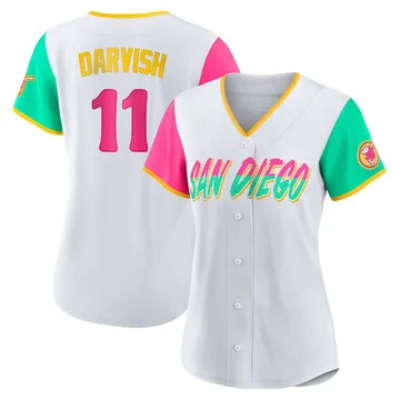 Yu Darvish Women's San Diego Padres Authentic 2022 City Connect Jersey - White