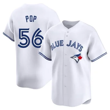 Zach Pop Men's Toronto Blue Jays Limited Home Jersey - White