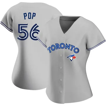 Zach Pop Women's Toronto Blue Jays Authentic Road Jersey - Gray