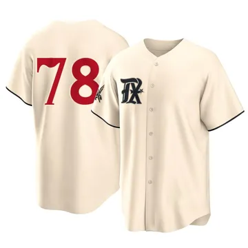 Zachary Kent Men's Texas Rangers Replica 2023 City Connect Jersey - Cream