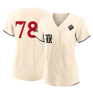 Zachary Kent Women's Texas Rangers Authentic 2023 City Connect 2023 World Series Jersey - Cream