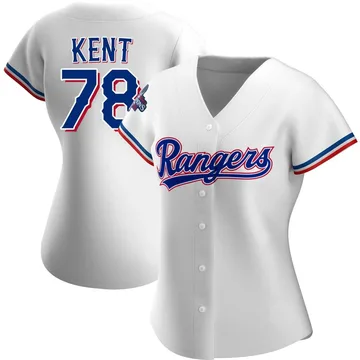 Zachary Kent Women's Texas Rangers Authentic Home 2023 World Series Champions Jersey - White