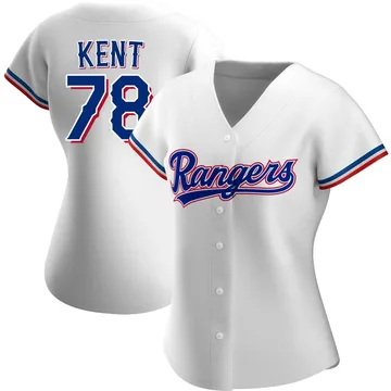 Zachary Kent Women's Texas Rangers Authentic Home Jersey - White