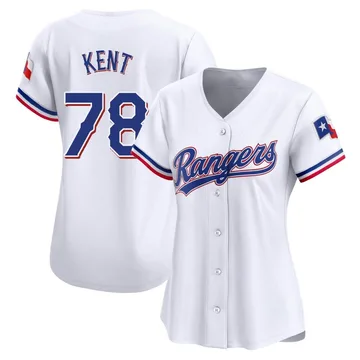 Zachary Kent Women's Texas Rangers Limited Home Jersey - White