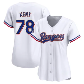 Zachary Kent Women's Texas Rangers Limited White 2024 Collection Jersey - Gold