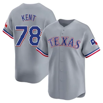 Zachary Kent Youth Texas Rangers Limited Away Jersey - Gray