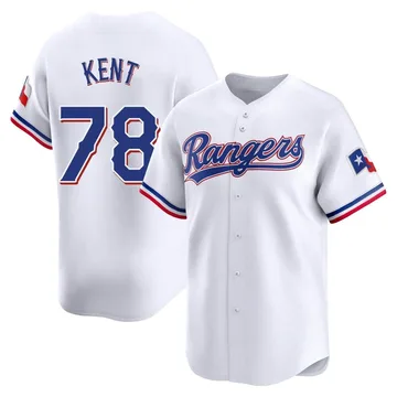 Zachary Kent Youth Texas Rangers Limited Home Jersey - White