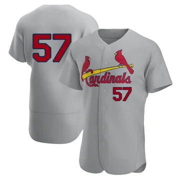 Zack Thompson Men's St. Louis Cardinals Authentic Road Jersey - Gray