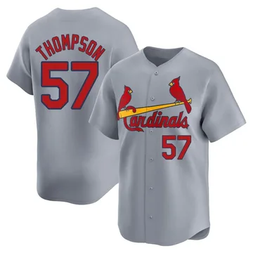 Zack Thompson Men's St. Louis Cardinals Limited Away Jersey - Gray