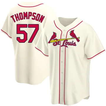 Zack Thompson Men's St. Louis Cardinals Replica Alternate Jersey - Cream