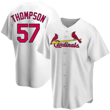 Zack Thompson Men's St. Louis Cardinals Replica Home Jersey - White