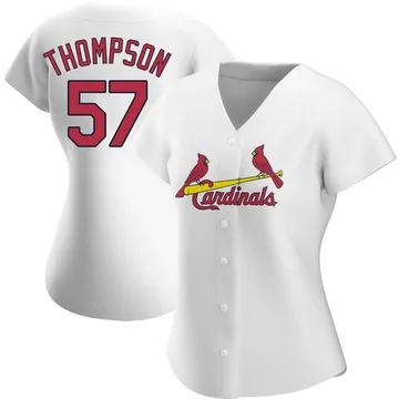 Zack Thompson Women's St. Louis Cardinals Authentic Home Jersey - White