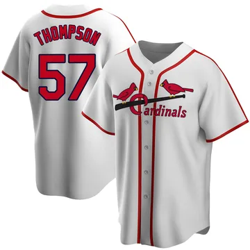 Zack Thompson Youth St. Louis Cardinals Home Cooperstown Collection Jersey - White