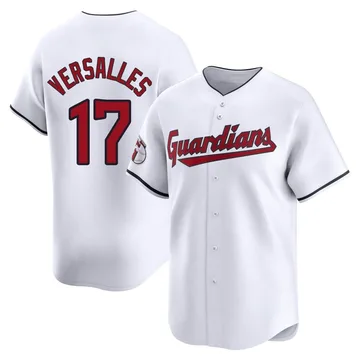 Zoilo Versalles Men's Cleveland Guardians Limited Home Jersey - White