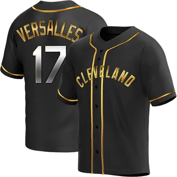 Zoilo Versalles Men's Cleveland Guardians Replica Alternate Jersey - Black Golden