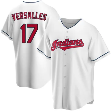 Zoilo Versalles Men's Cleveland Guardians Replica Home Jersey - White